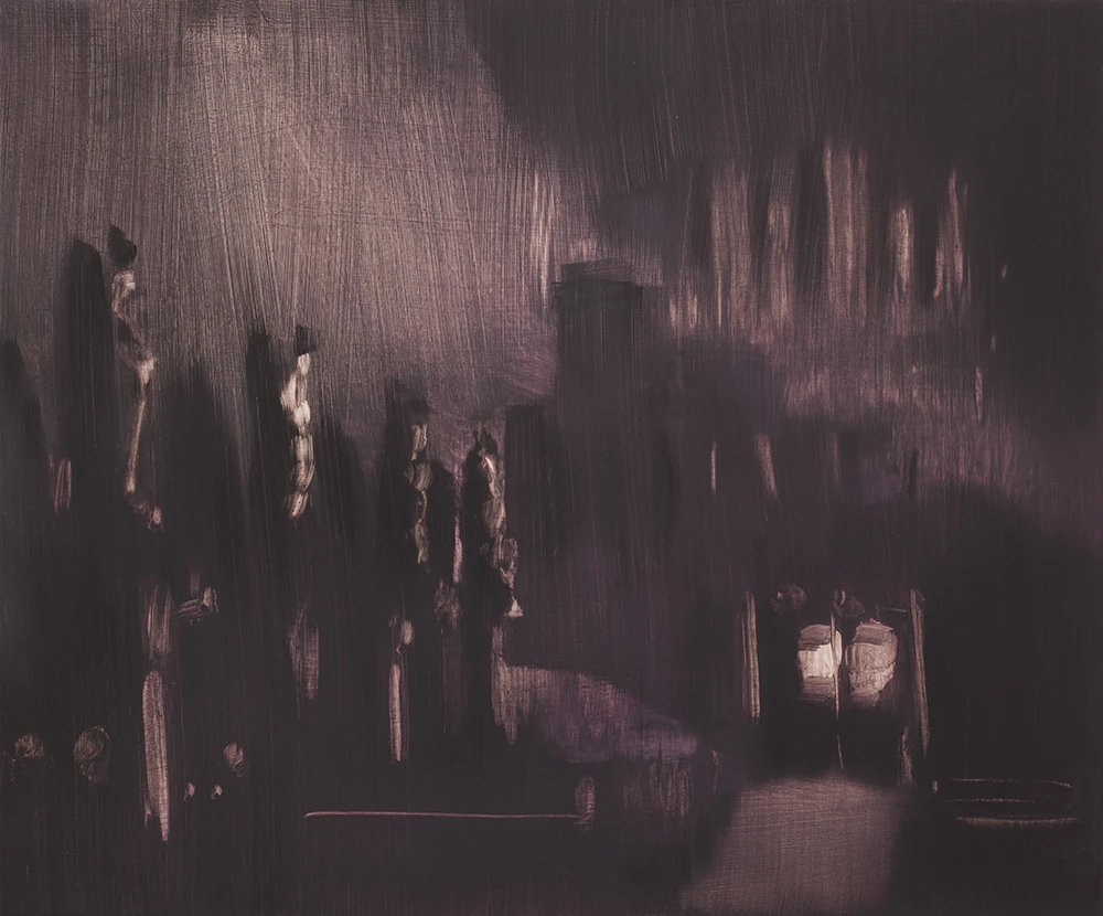 O.T. 2012. Öl und Enkaustik auf Leinwand. 50 x 60 cm O.T. 2012. Öl und Enkaustik auf Leinwand. 50 x 60 cm