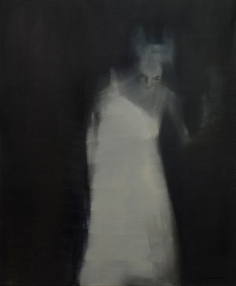 O.T. 2017. Öl und Enkaustik auf Leinwand. 90 x 80 cm O.T. 2017. Öl und Enkaustik auf Leinwand. 90 x 80 cm