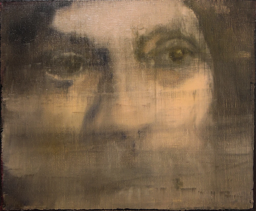 O.T. 2024. Öl und Enkaustik auf Leinwand, 35 x 45 cm O.T. 2024. Öl und Enkaustik auf Leinwand, 35 x 45 cm