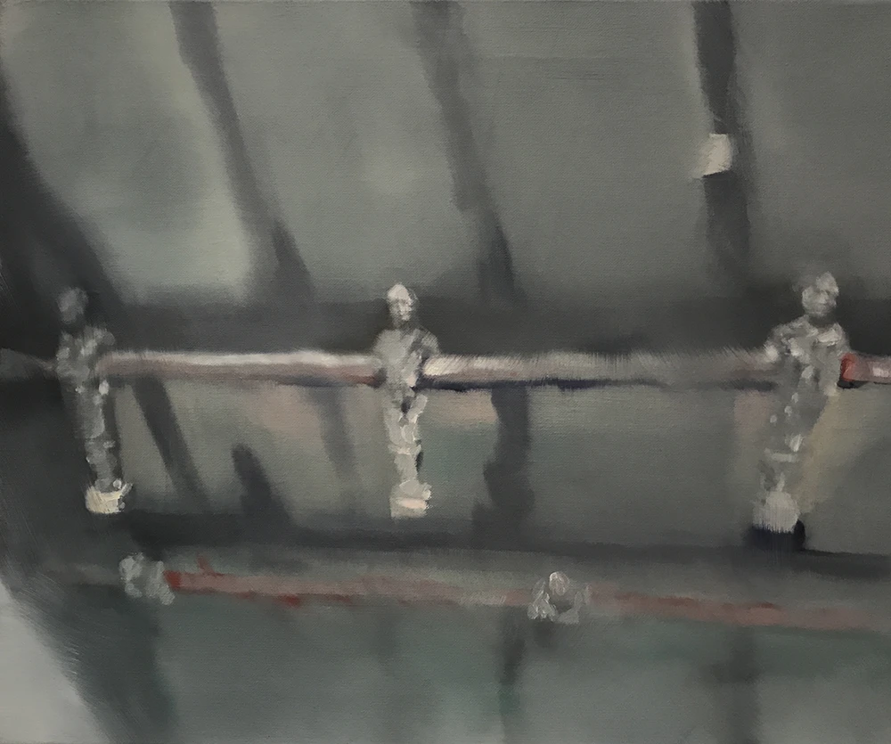 O.T. 2015. Öl und Enkaustik auf Leinwand. 50 x 60 cm O.T. 2015. Öl und Enkaustik auf Leinwand. 50 x 60 cm