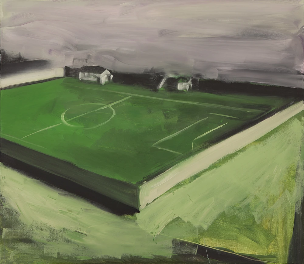 O.T. 2012. Öl und Enkaustik auf Leinwand. 70 x 80 cm O.T. 2012. Öl und Enkaustik auf Leinwand. 70 x 80 cm