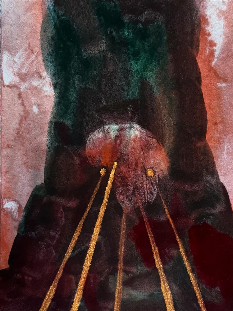 O.T. 2025. Wasserfarben auf Papier, 17,1 x 11,6 cm O.T. 2025. Wasserfarben auf Papier, 17,1 x 11,6 cm