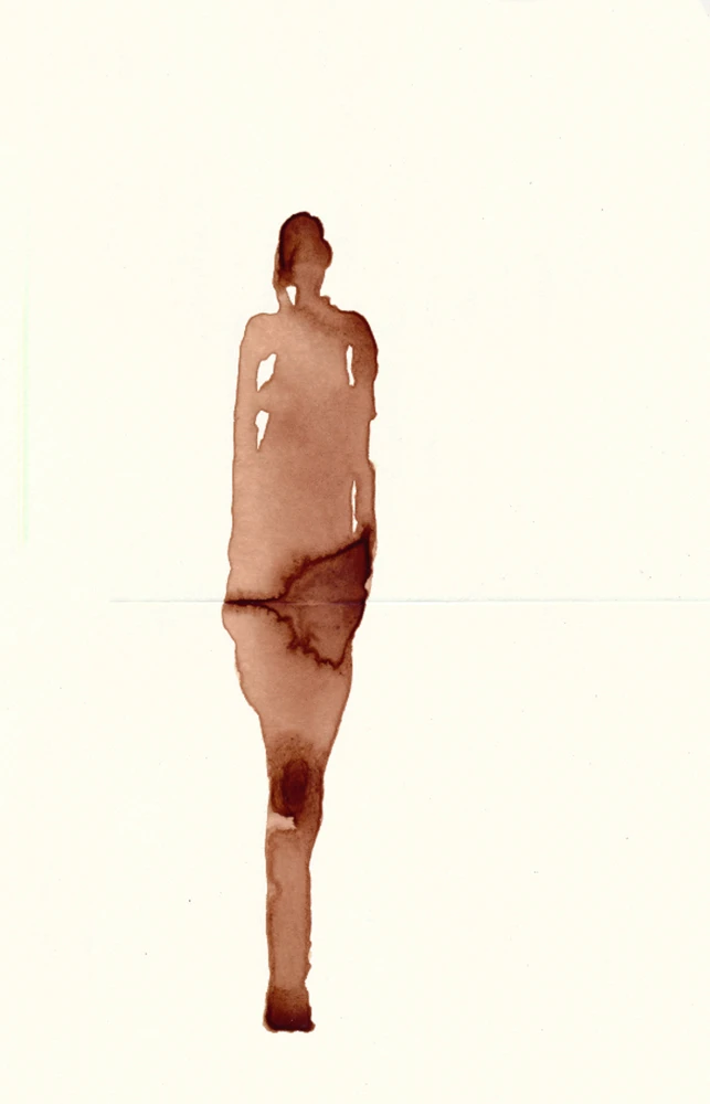 Tetelestai 2020. Blut auf Papier, 29,7 x 21 cm Tetelestai 2020. Blut auf Papier, 29,7 x 21 cm